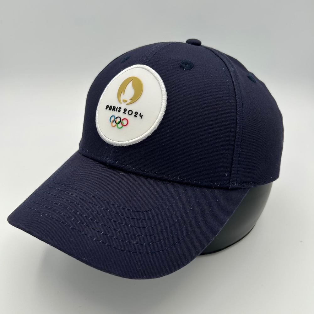 Paris 2024 Olympic Games Baseball Hat Unisex OSFM Navy Blue Cotton Sporty Casual
